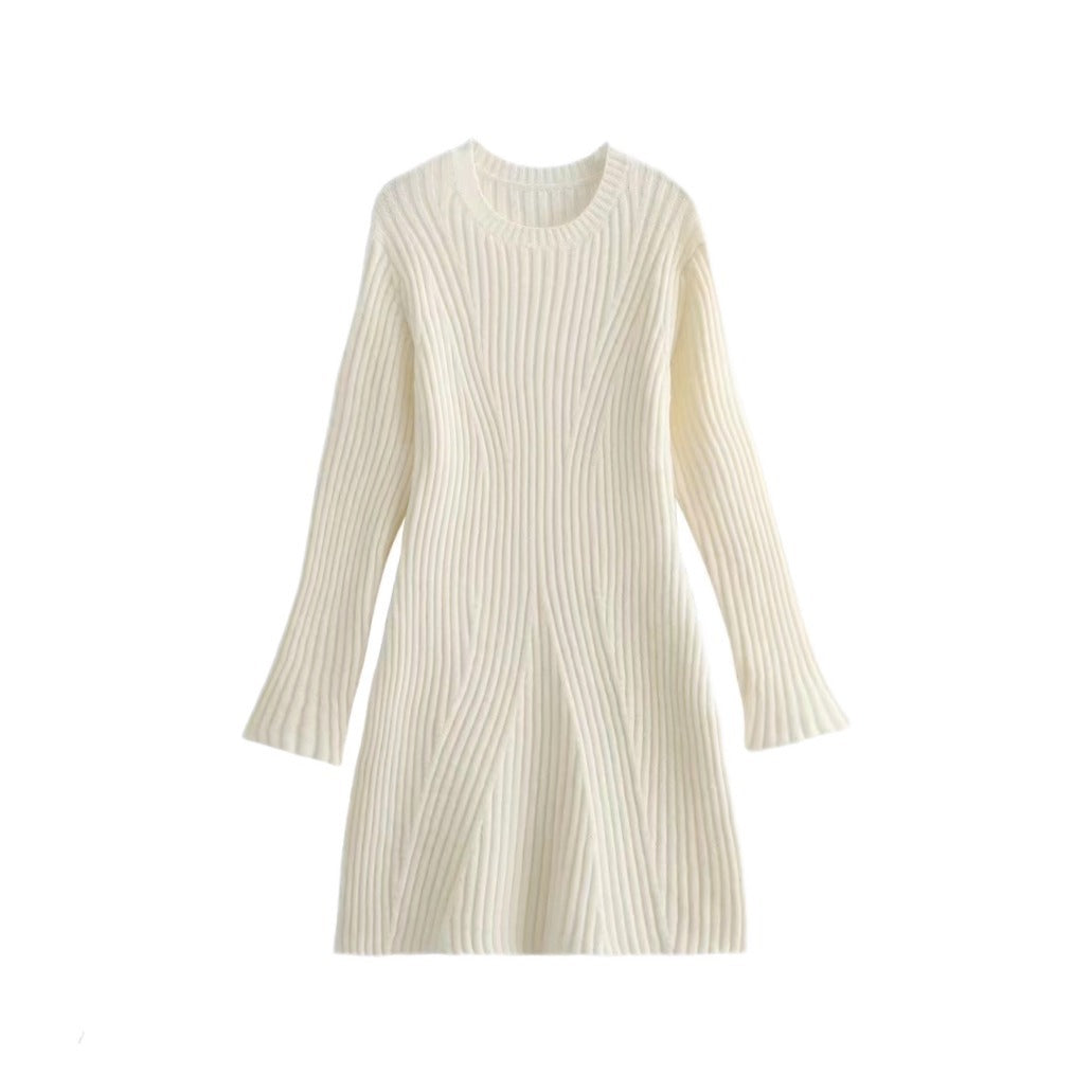Wholesale Autumn/Winter New Women's Fashion Threaded Knit Dress